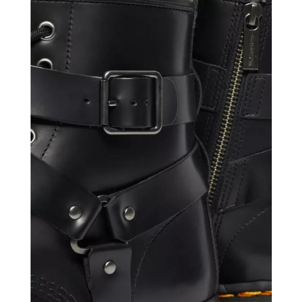 NEW Dr. Martens Cristofor Leather Harness Lace Up Boots Black Women's Size 6 - Picture 6 of 11